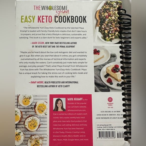 The Wholesome Yum Easy Keto Cookbook: 100 Simple Low Carb Recipes - Picture 2 of 2